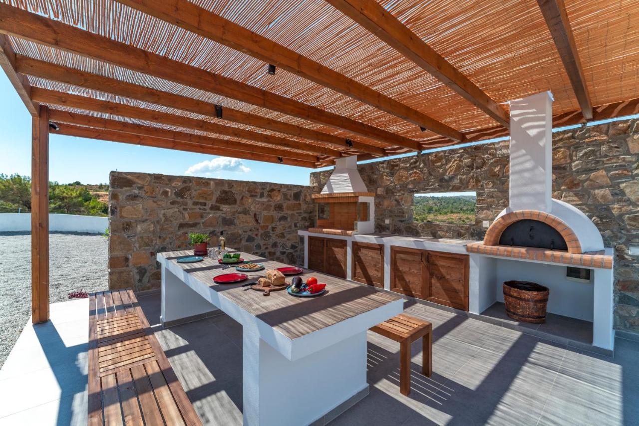 Terra D'Oro Sea View Villa With Private Pool Kiotari Dış mekan fotoğraf