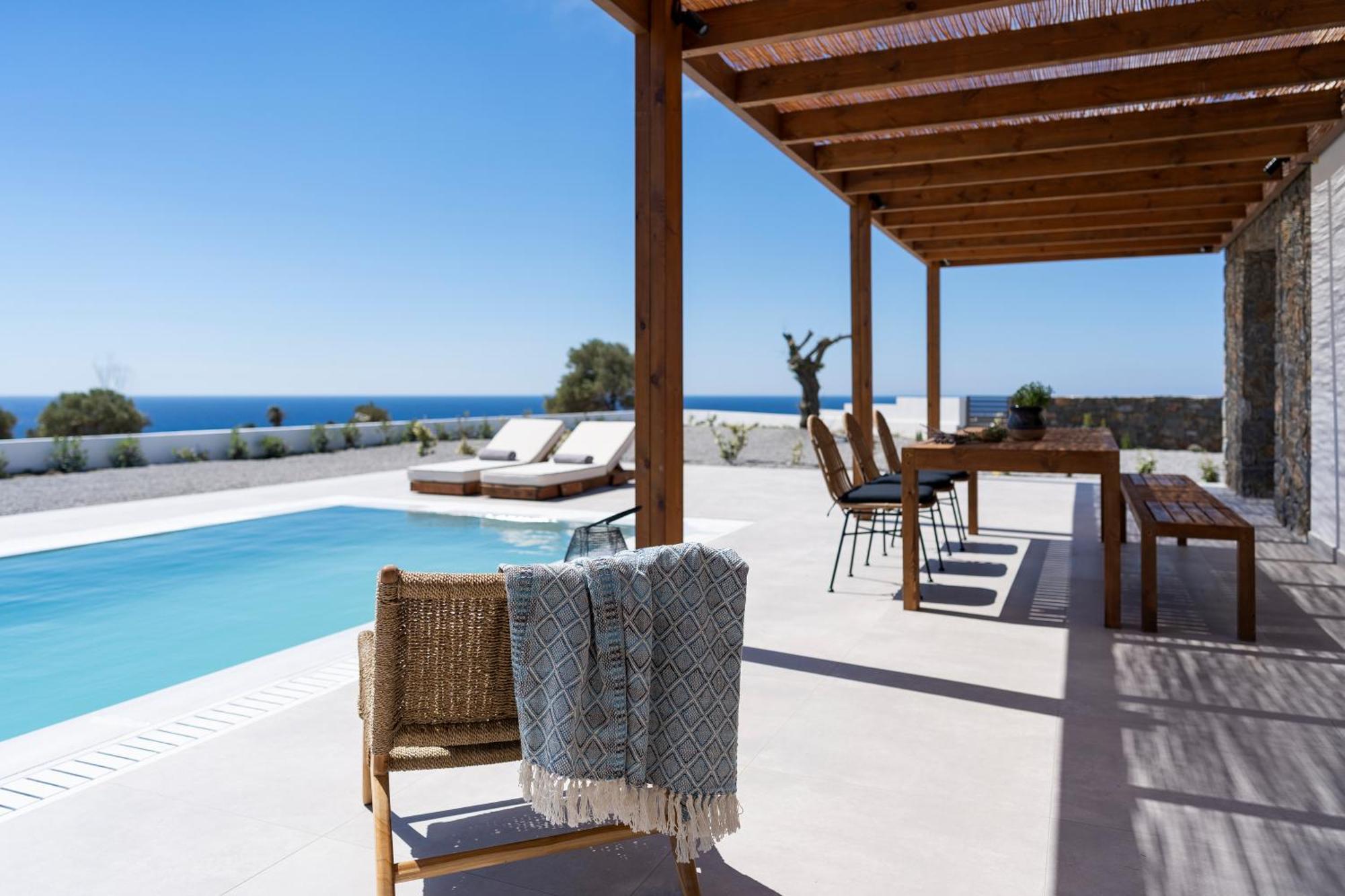 Terra D'Oro Sea View Villa With Private Pool Kiotari Oda fotoğraf